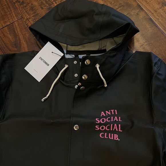 Anti Social Social Club ASSC X Stutterheim Raincoat - Picture 4 of 13